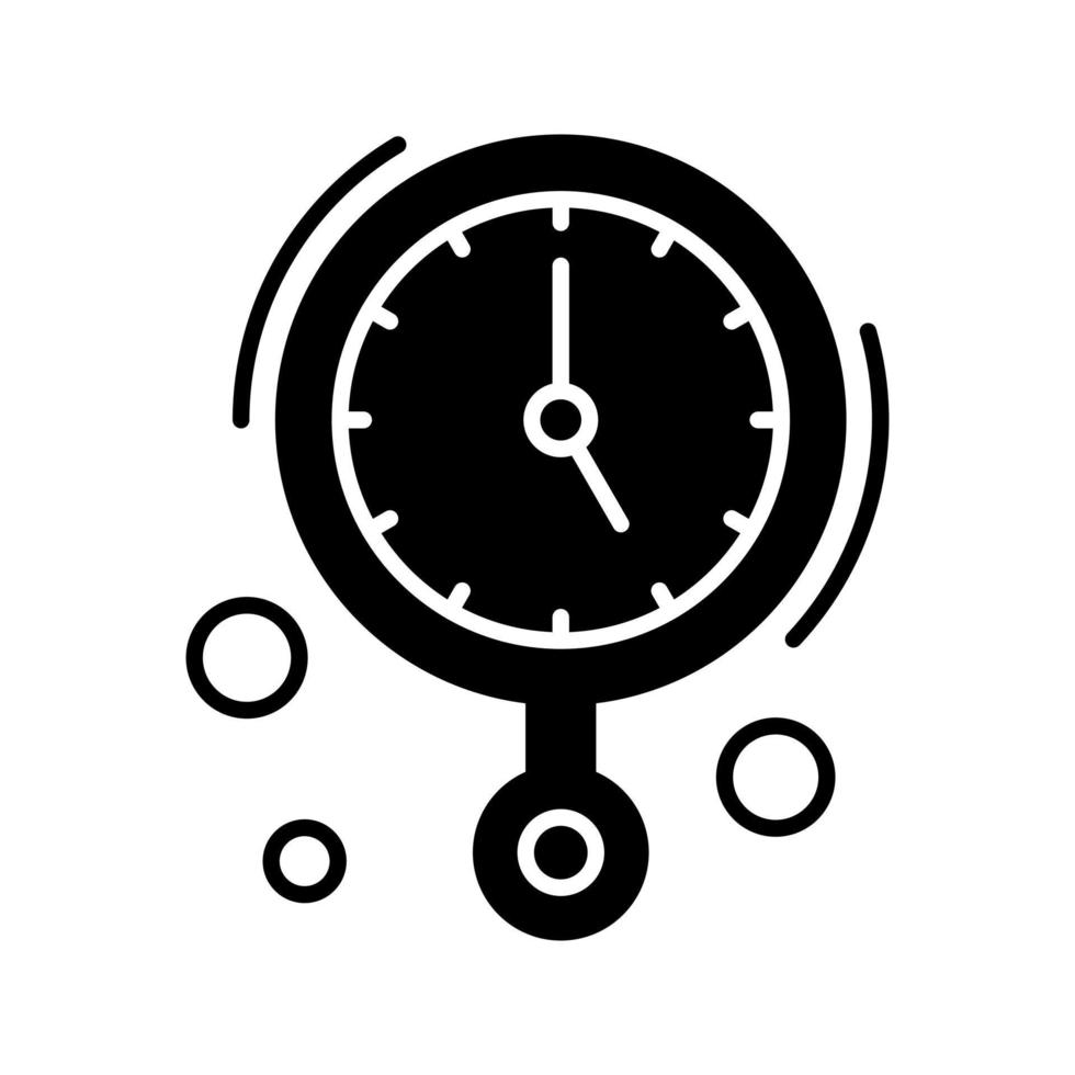 Wanduhr-Vektorsymbol vektor