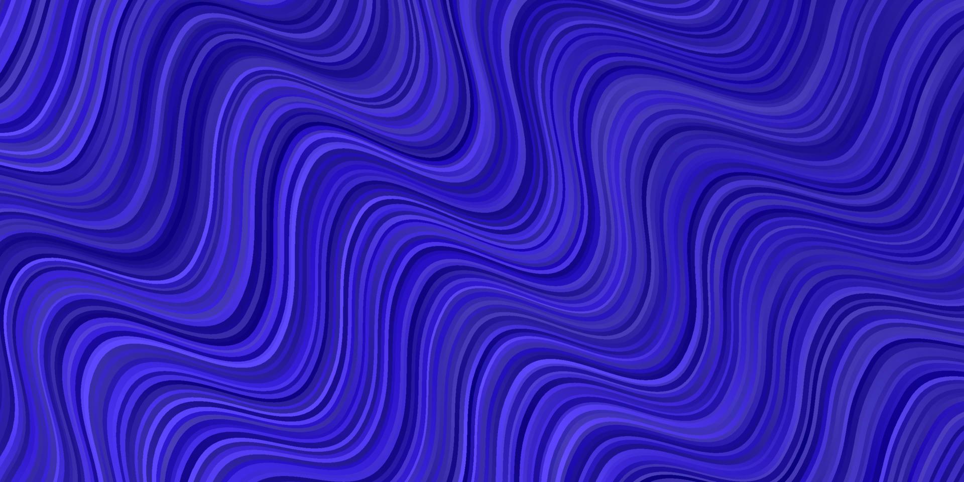 hellviolettes Vektormuster mit gekrümmten Linien. vektor