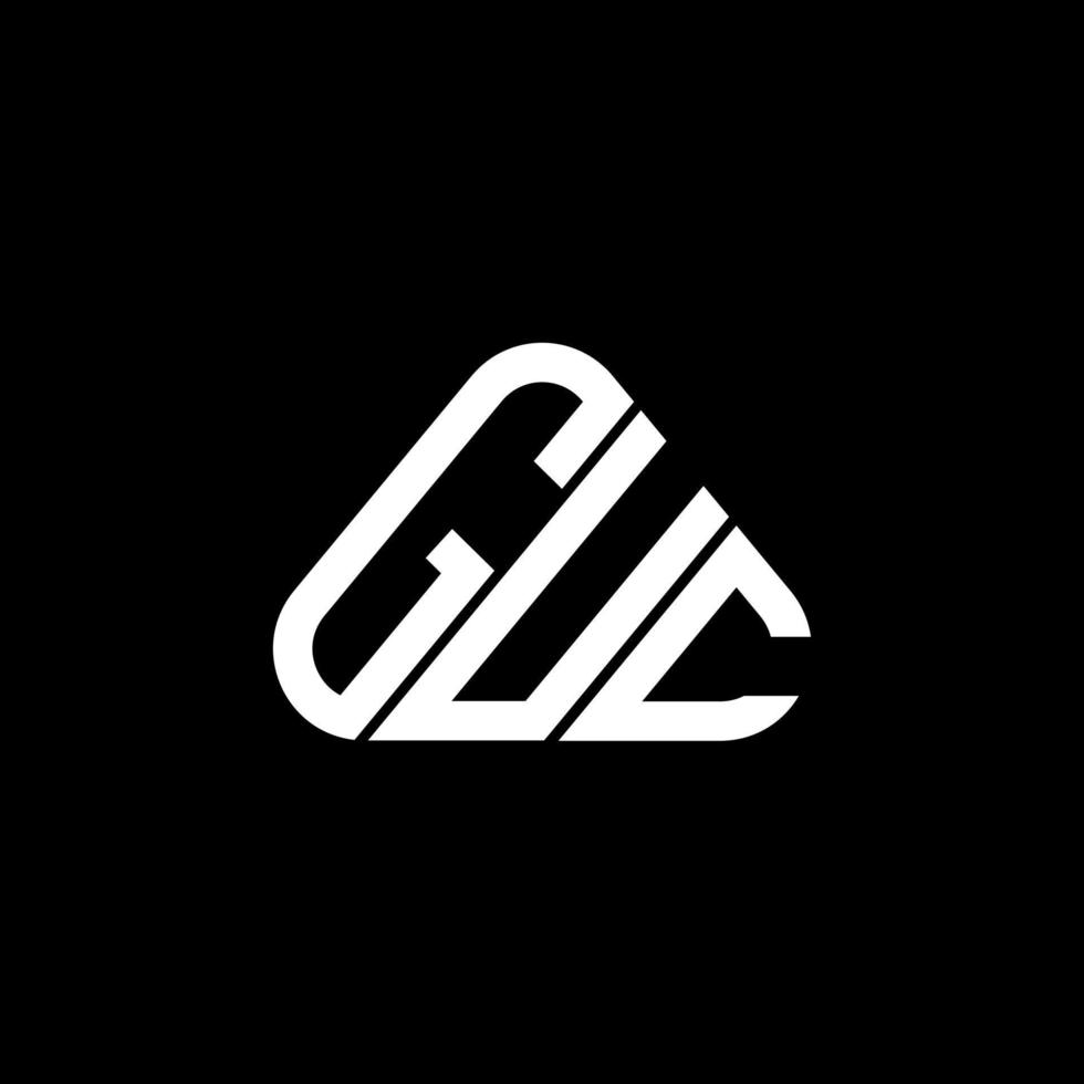 guc brev logotyp kreativ design med vektor grafisk, guc enkel och modern logotyp.