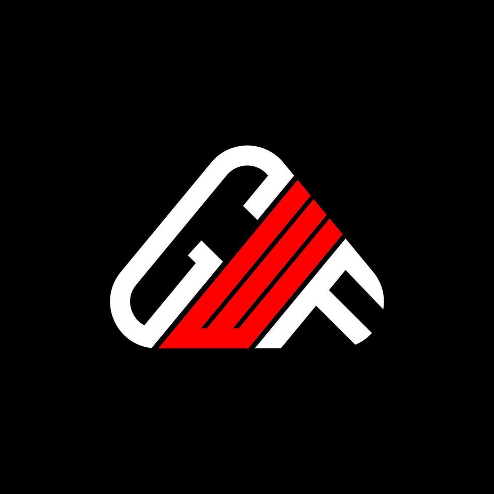 gwf brev logotyp kreativ design med vektor grafisk, gwf enkel och modern logotyp.