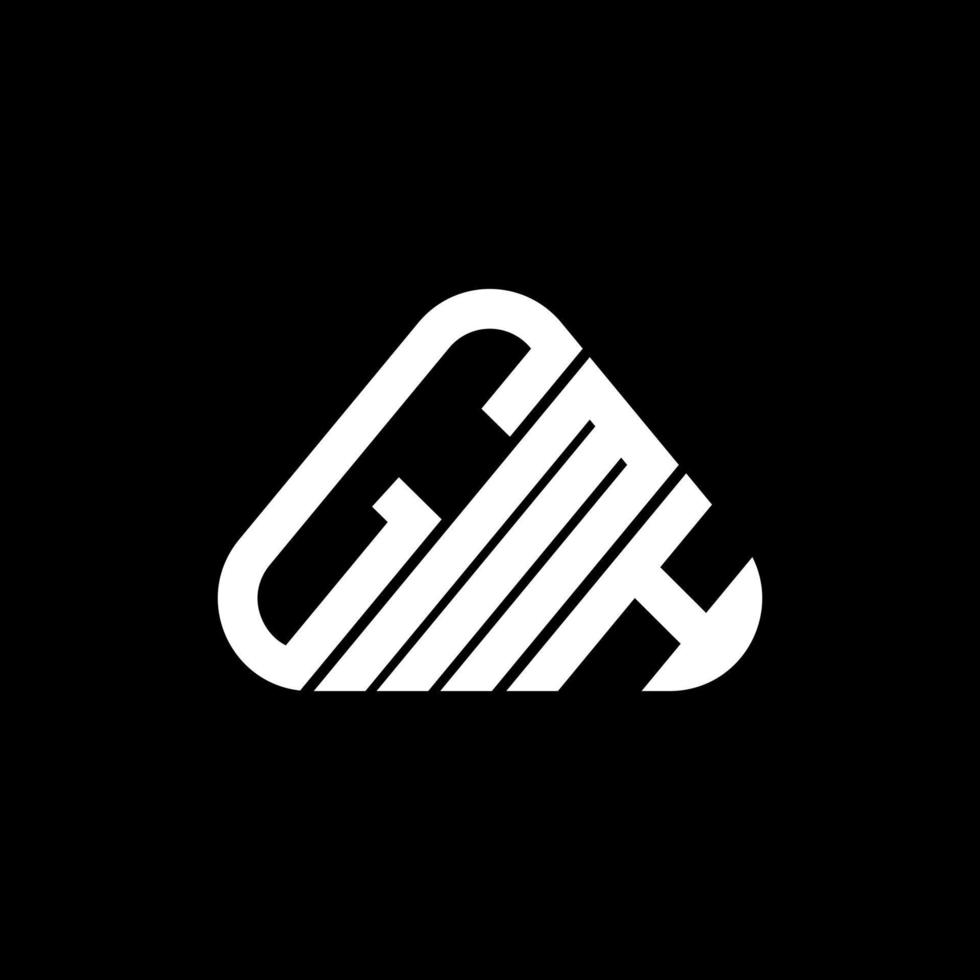 gmh Brief Logo kreatives Design mit Vektorgrafik, gmh einfaches und modernes Logo. vektor