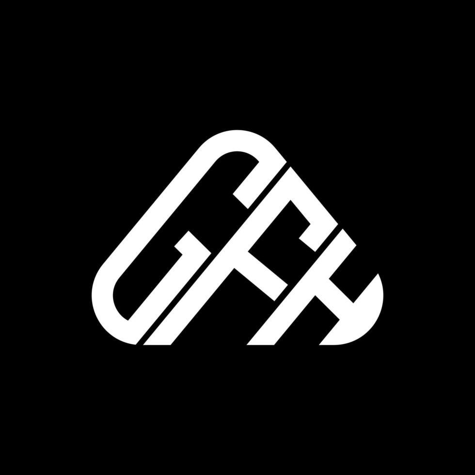 gfh Brief Logo kreatives Design mit Vektorgrafik, gfh einfaches und modernes Logo. vektor