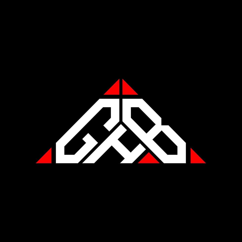 ghb letter logo kreatives design mit vektorgrafik, ghb einfaches und modernes logo. vektor