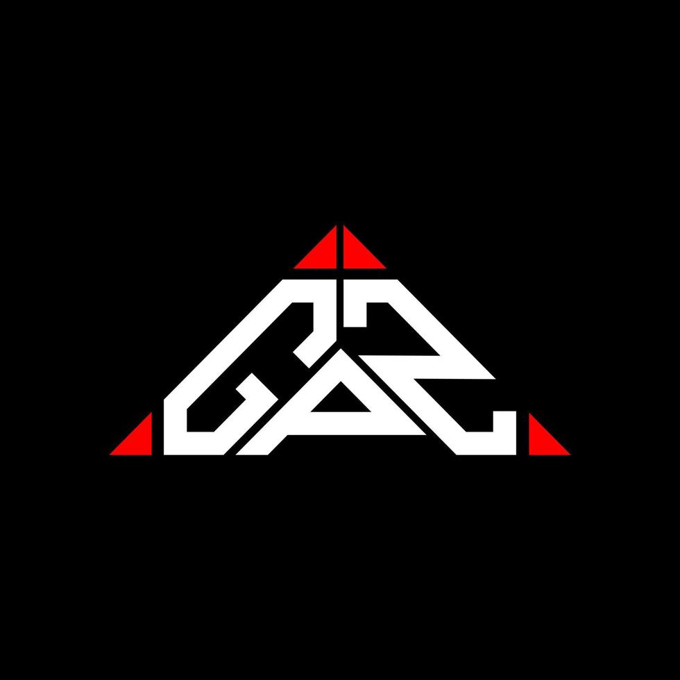 gpz brev logotyp kreativ design med vektor grafisk, gpz enkel och modern logotyp.