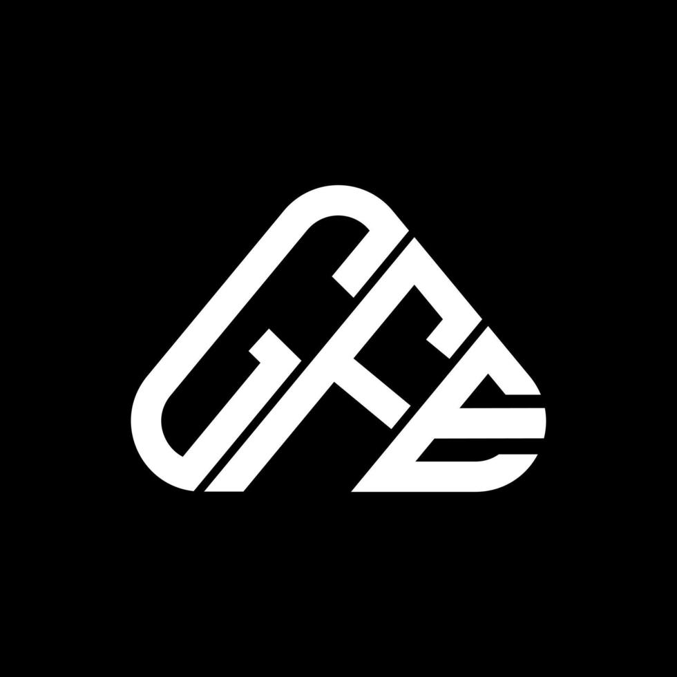 GFE-Brief-Logo kreatives Design mit Vektorgrafik, GFE-einfaches und modernes Logo. vektor