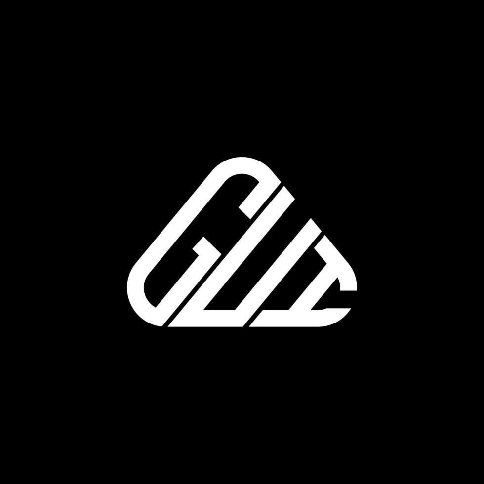 gui letter logo kreatives design mit vektorgrafik, gui einfaches und modernes logo. vektor