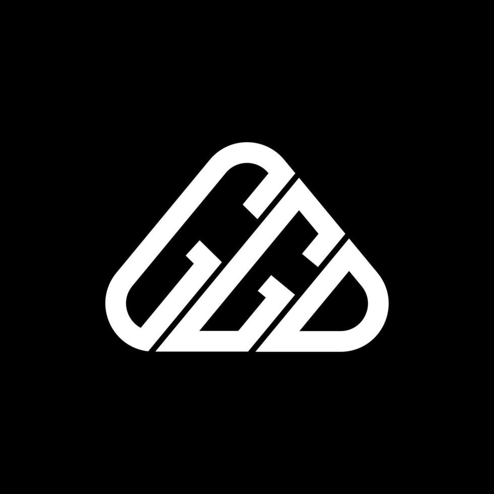 ggd letter logo kreatives design mit vektorgrafik, ggd einfaches und modernes logo. vektor