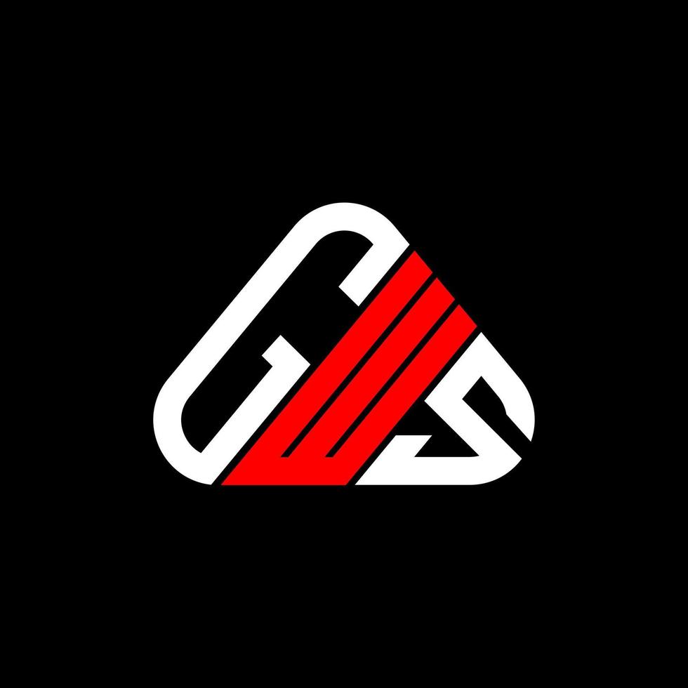 Gws Letter Logo kreatives Design mit Vektorgrafik, gws einfaches und modernes Logo. vektor