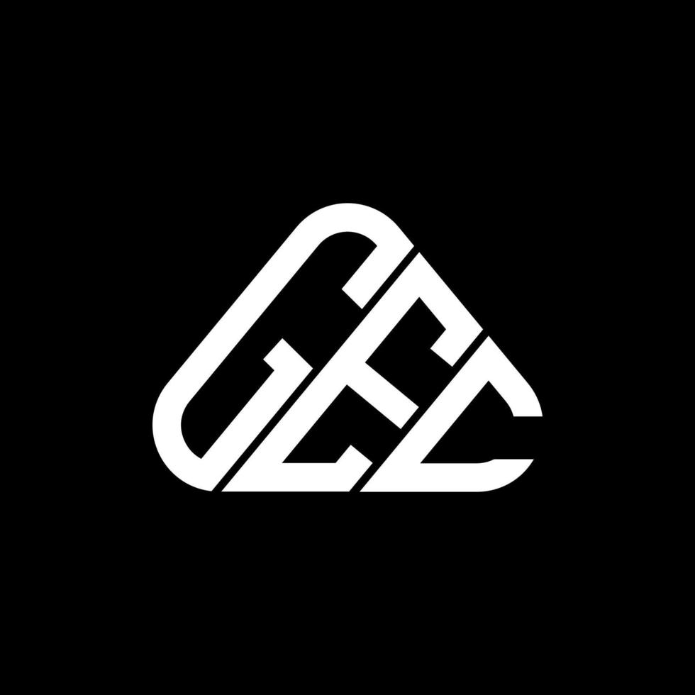 gec letter logo kreatives design mit vektorgrafik, gec einfaches und modernes logo. vektor
