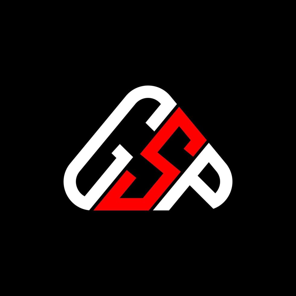 gsp brev logotyp kreativ design med vektor grafisk, gsp enkel och modern logotyp.