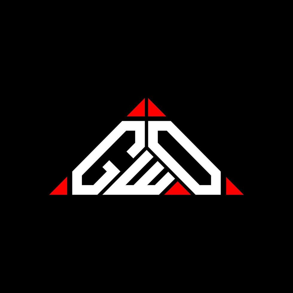 gwo brev logotyp kreativ design med vektor grafisk, gwo enkel och modern logotyp.