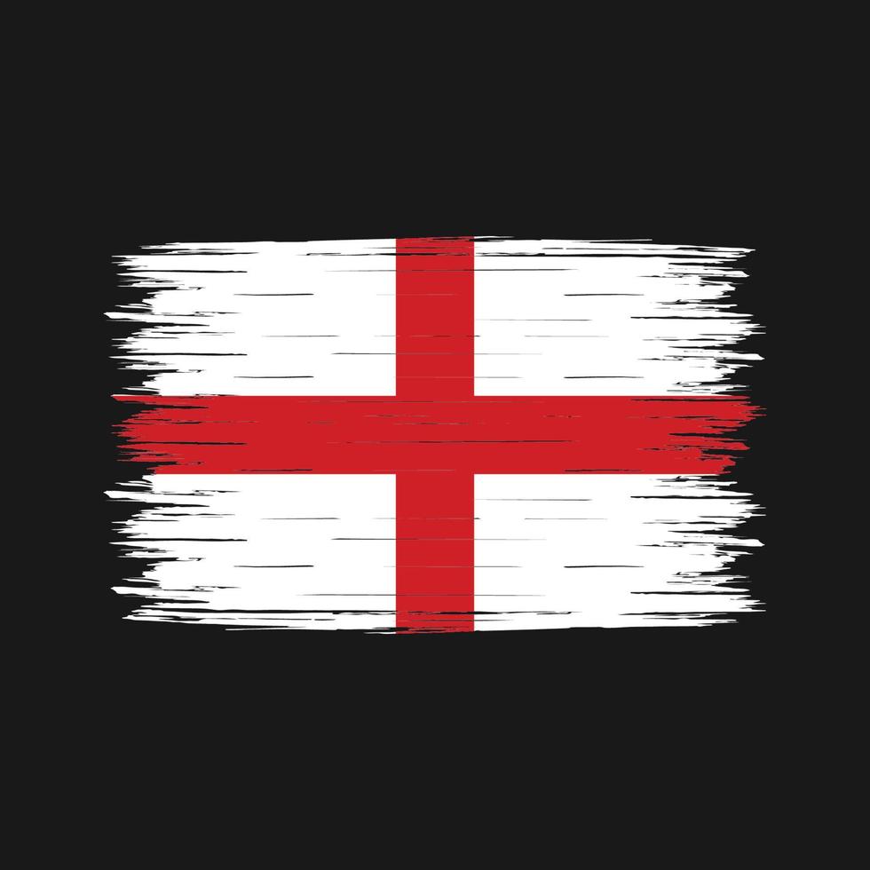 England-Flagge-Pinsel vektor