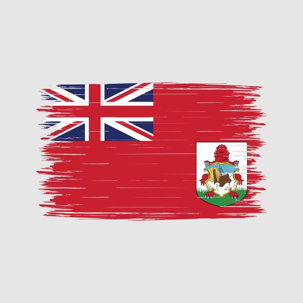 bermuda flagga borste vektor