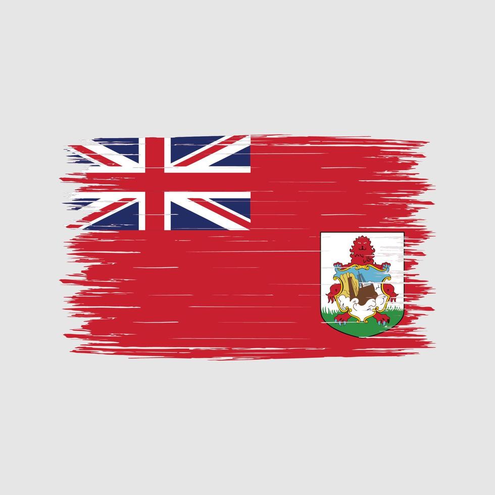 Bermuda-Flaggenbürste vektor