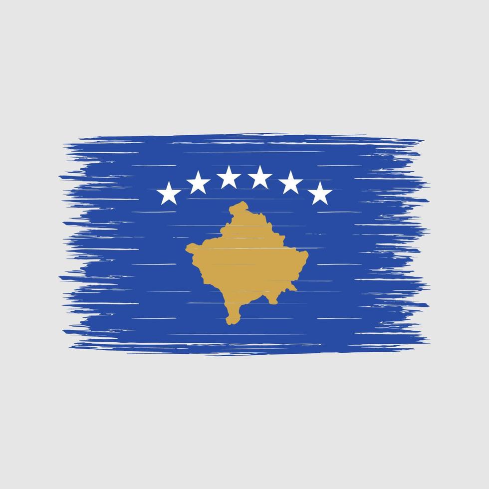 kosovo flaggborste vektor