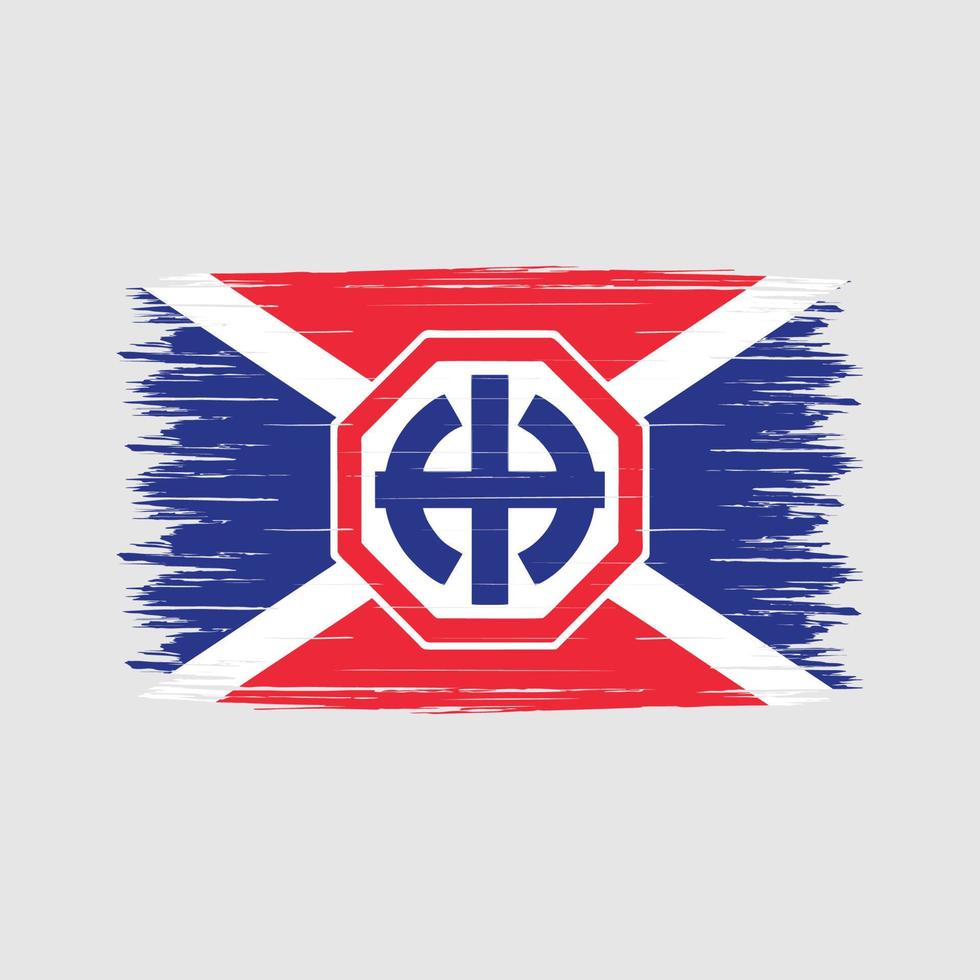 Bürste der sowjetischen Flagge vektor