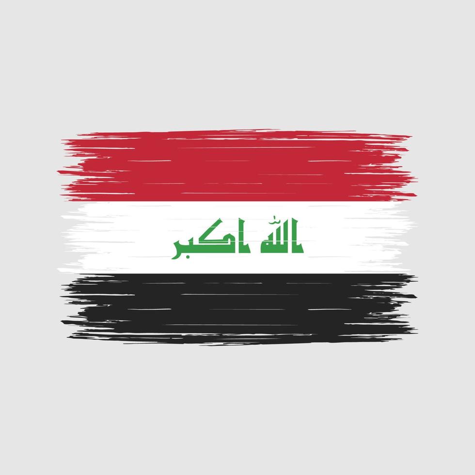 Irak flaggborste vektor