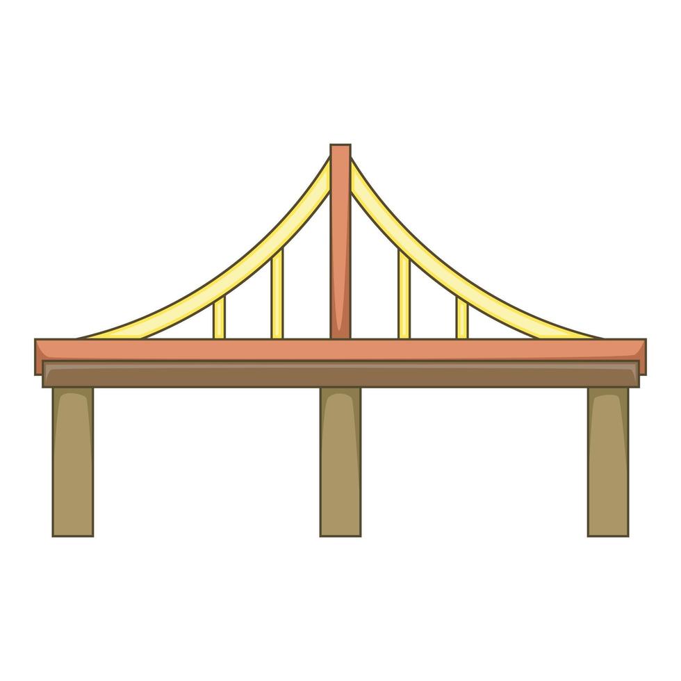 Stahlbrücke Symbol, Cartoon-Stil vektor