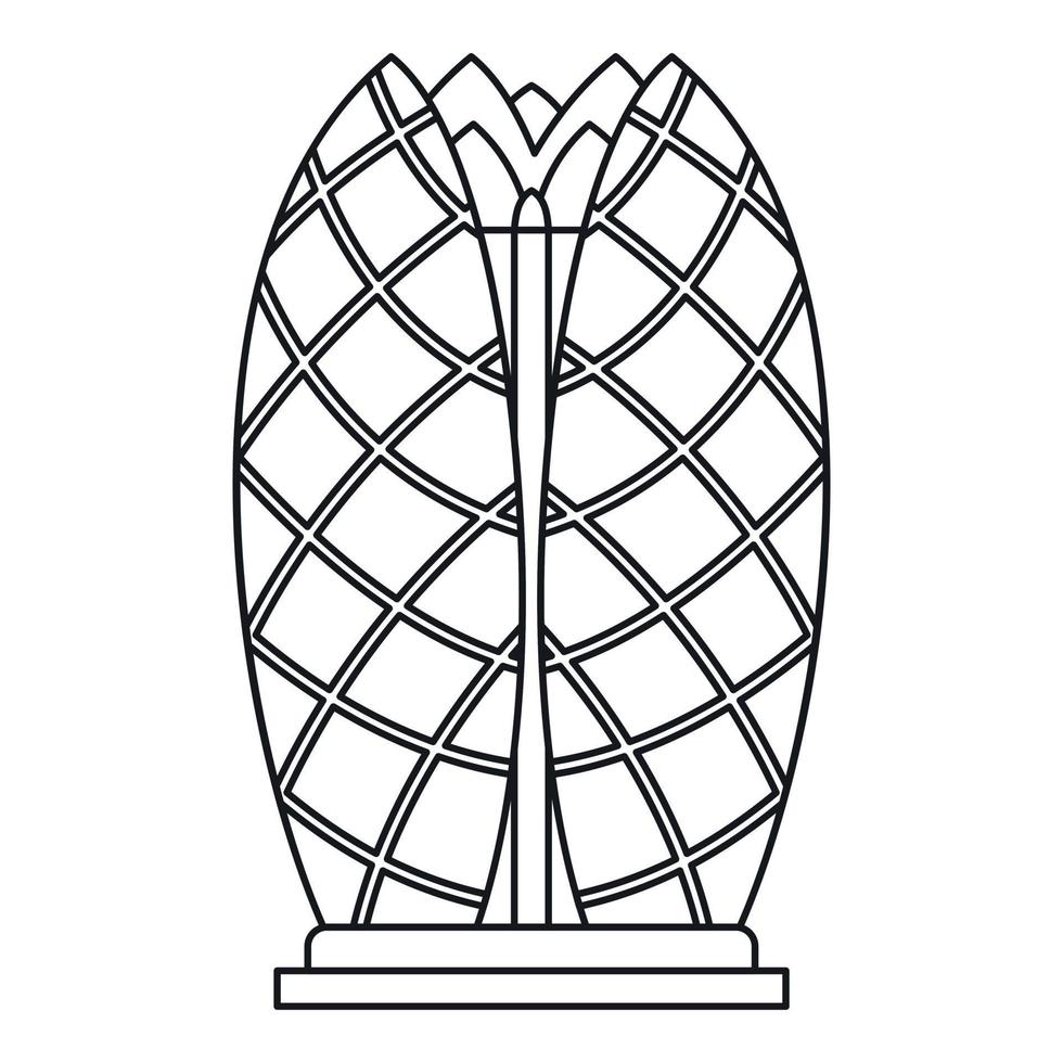 Symbol der Emirate Towers, Umrissstil vektor