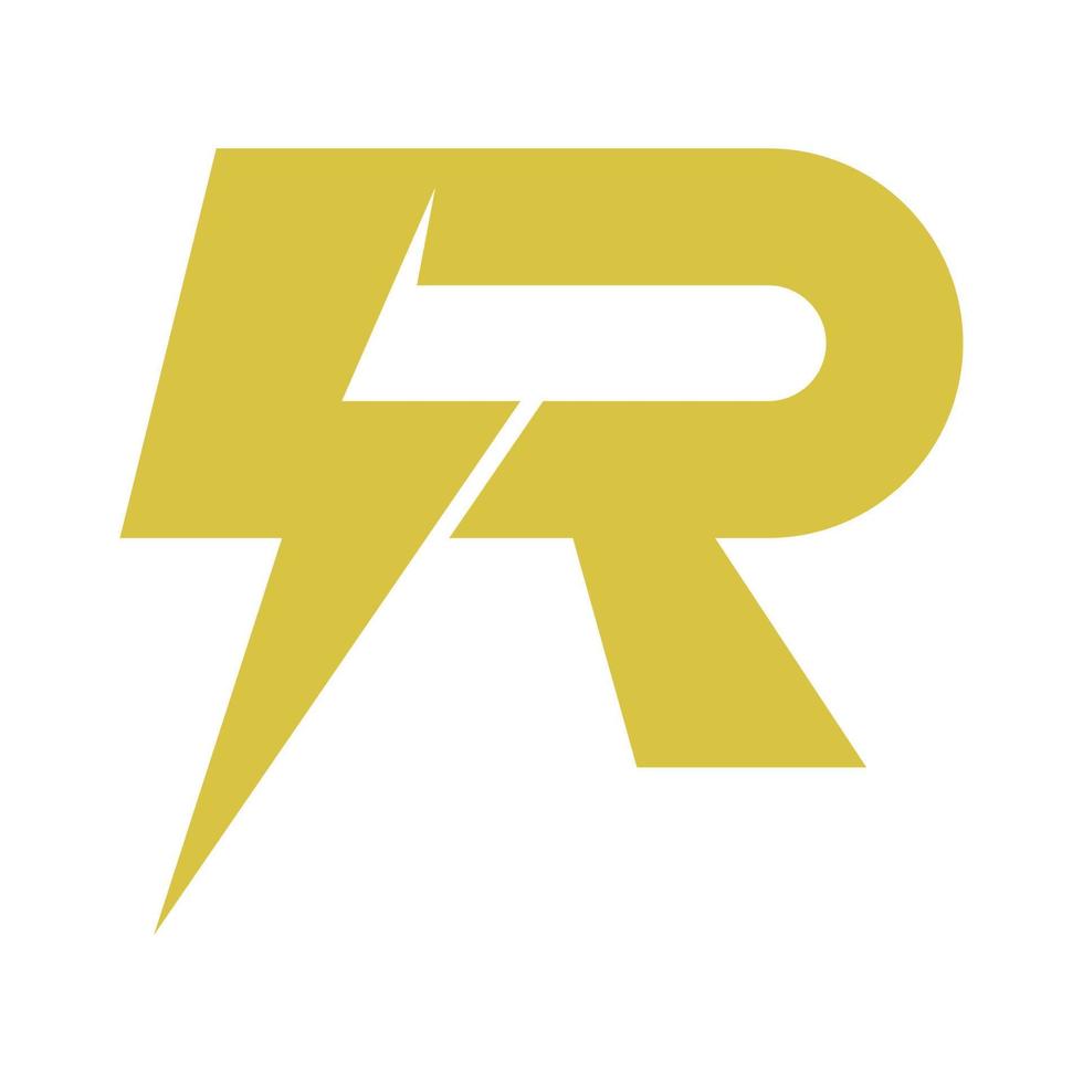 Buchstabe r-Logo-Icon-Design vektor
