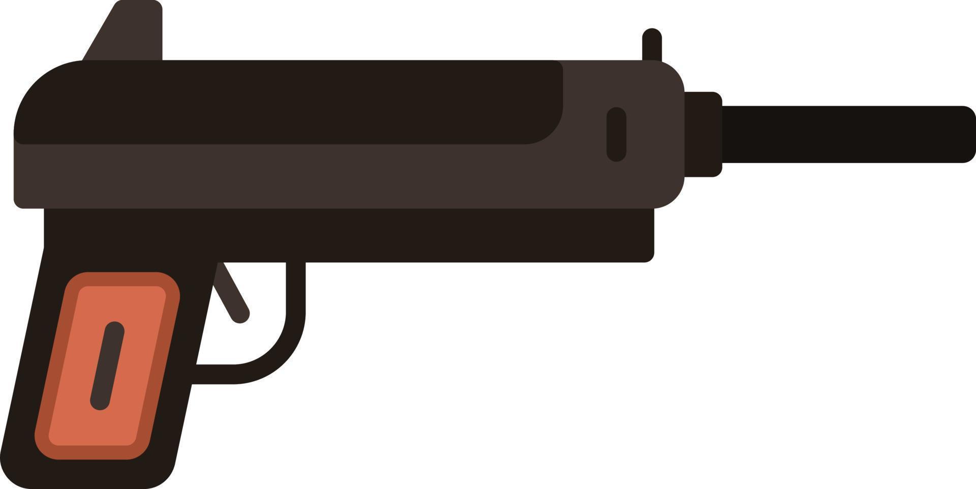 Pistole flaches Symbol vektor