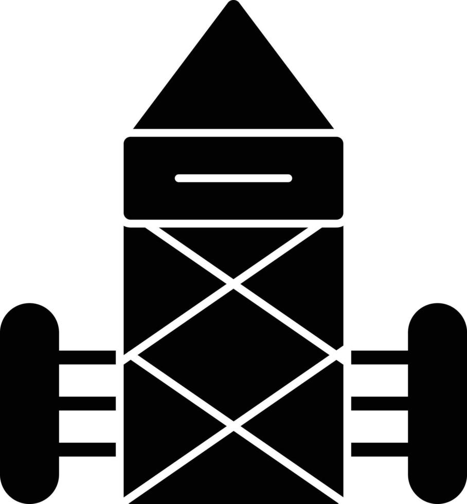 Turm-Glyphe-Symbol vektor