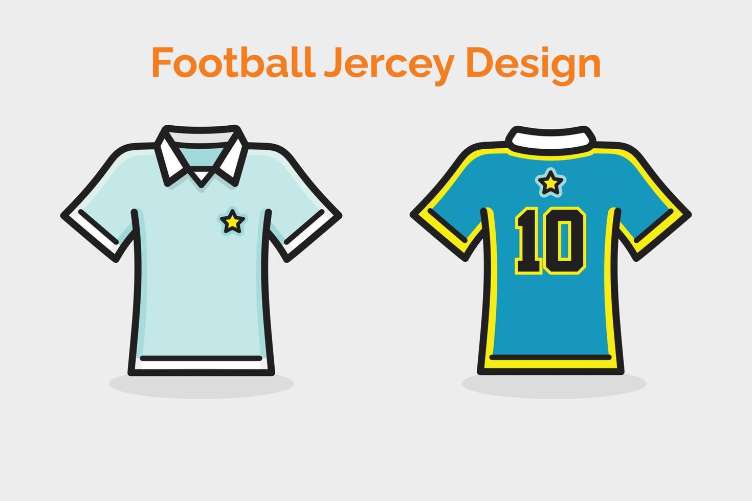 Fußball-Jercey-Designillustration vektor