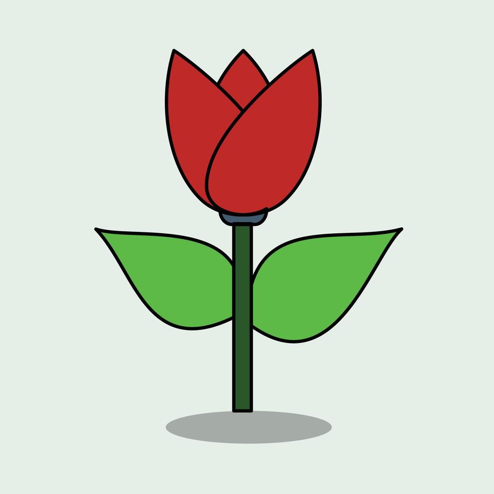 färgrik naturlig blomma vektor illustration