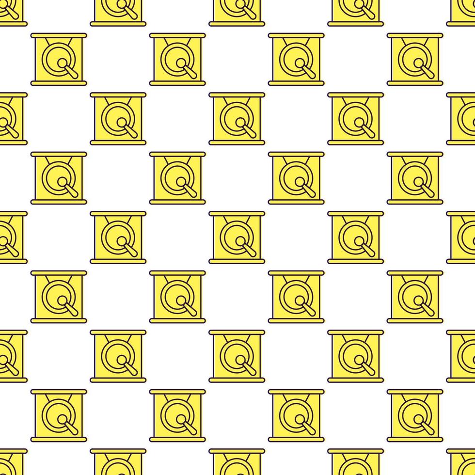 chinesisches neujahrskonzept. Vektornahtloses Muster aus gelbem Gong für Tapeten, Verpackungen, Postkarten, Plakate vektor