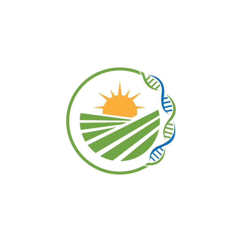 Agrarbiotechnologie-Logo vektor