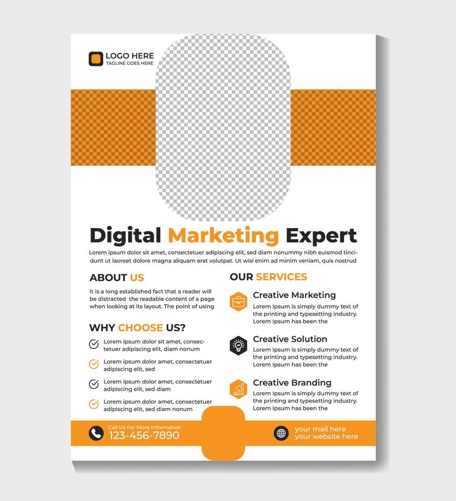 unternehmensgeschäft flyer vorlage broschüre cover vektor design a4 größe business poster flyer layout digitales marketing werben förderung und publikation pro vektor