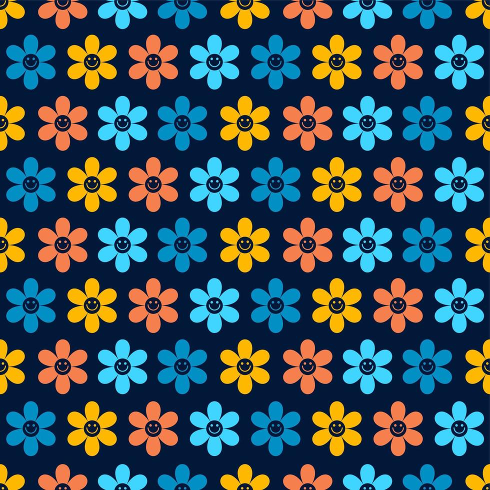 schöne bunte Blume Musterdesign Vektor Hintergrund