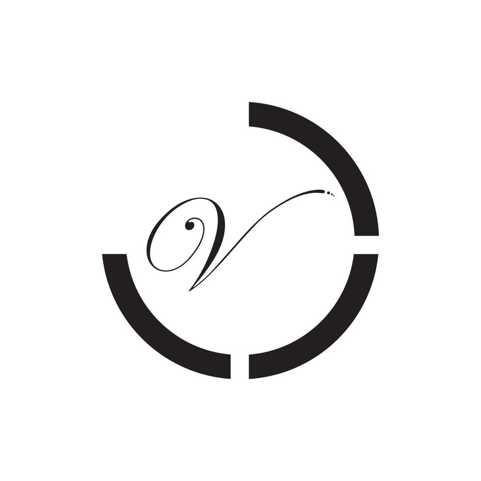 brev v företag företags- abstrakt enhet vektor logotyp design mall