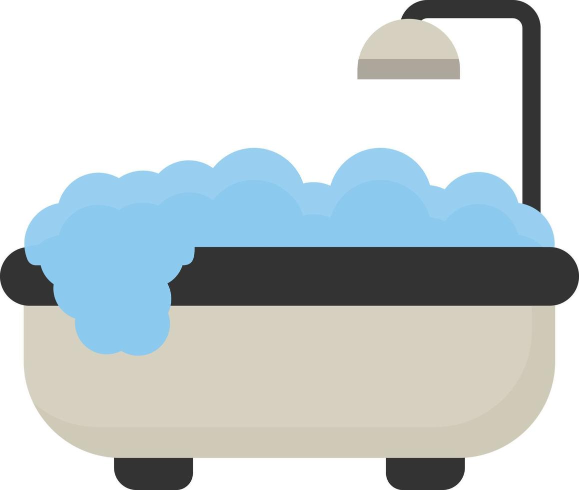 Badewanne-Vektor-Icon-Design vektor