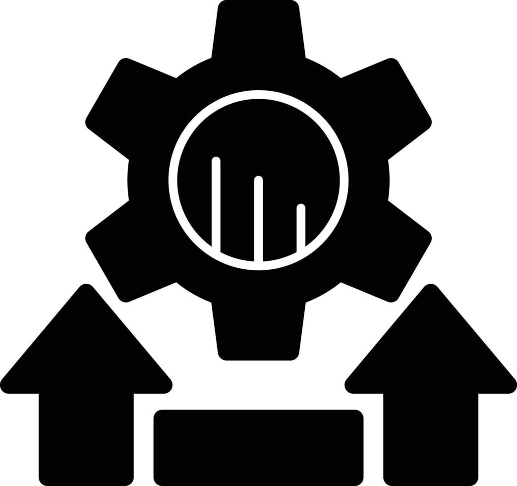 Reduktions-Glyphe-Symbol vektor