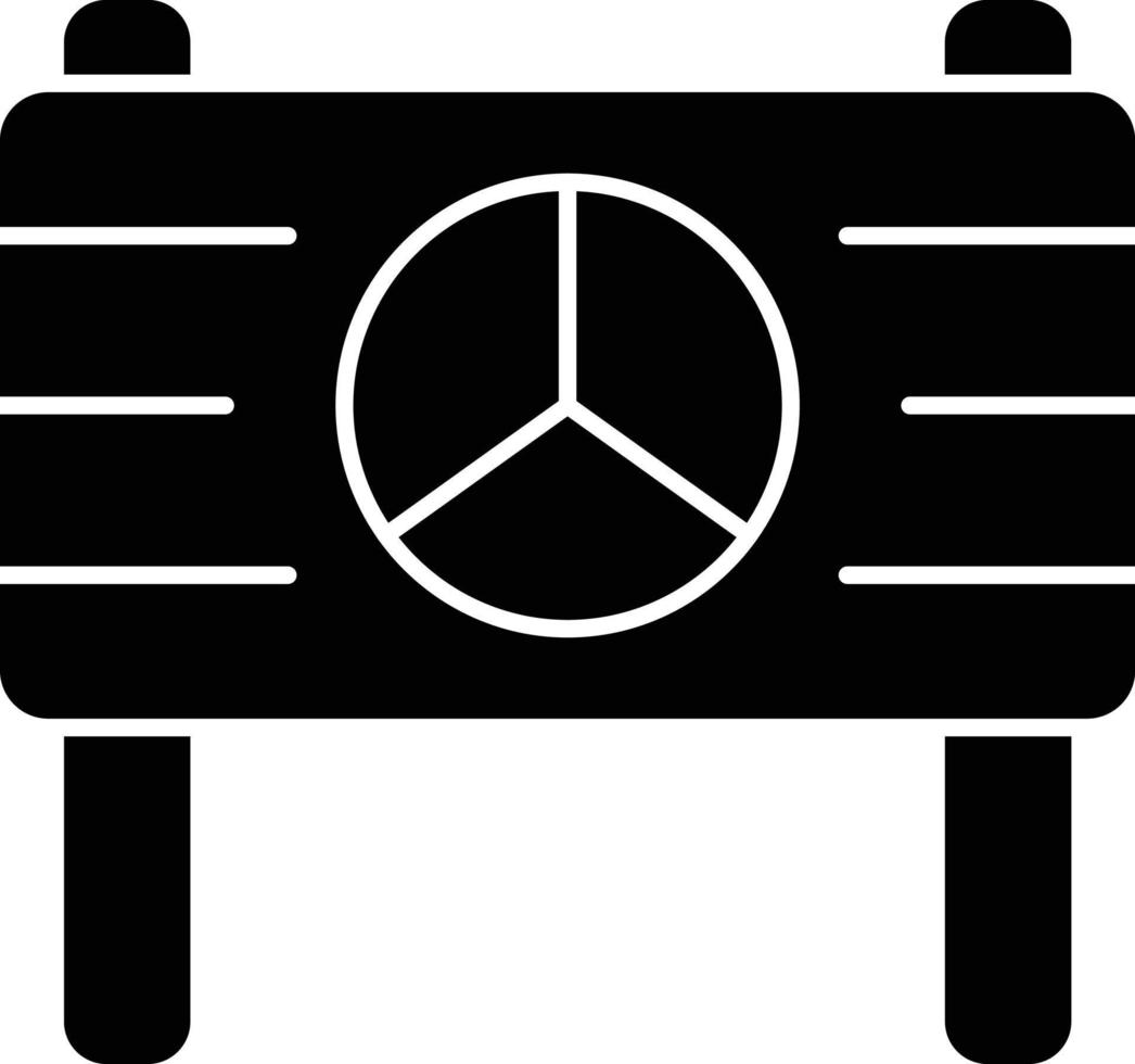 Demonstrator-Glyphen-Symbol vektor