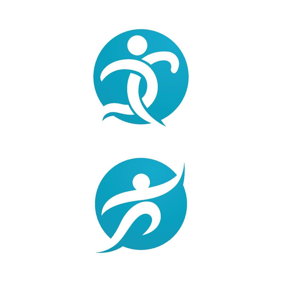 mänsklig karaktär logotyp tecken vektor