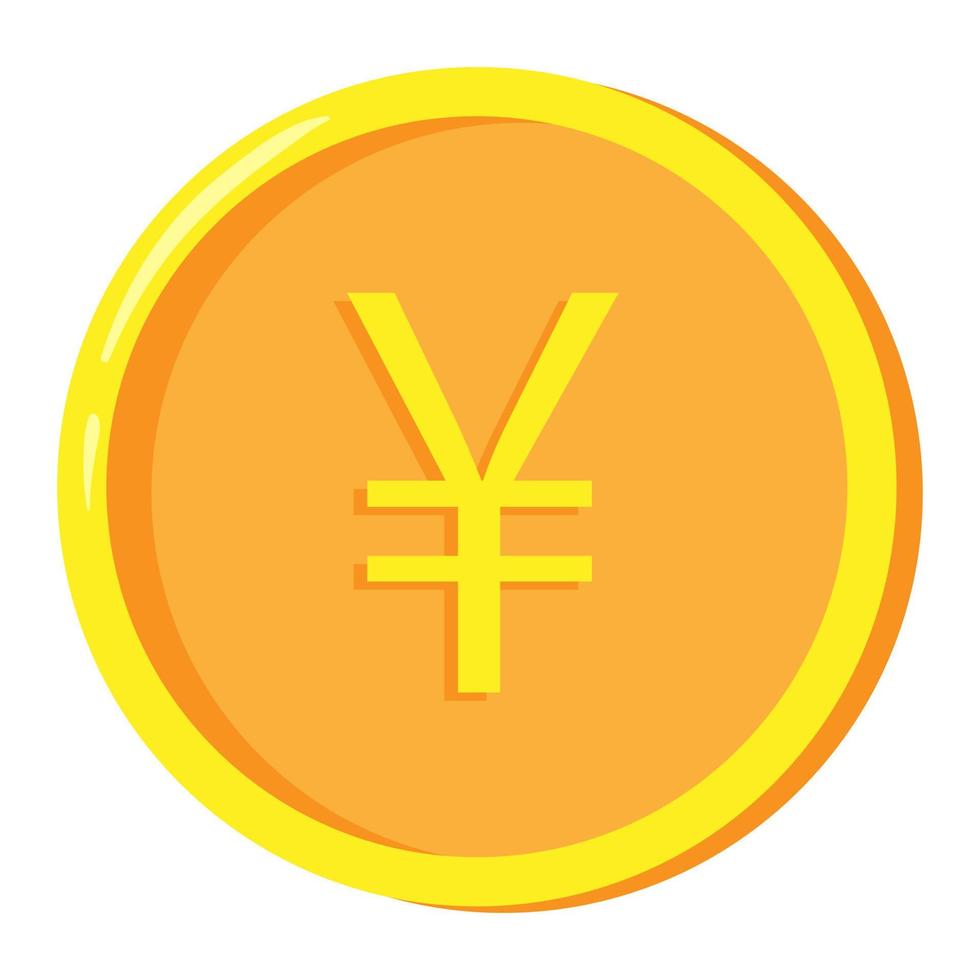 Münzen von Yen. Vektor-Illustration. vektor