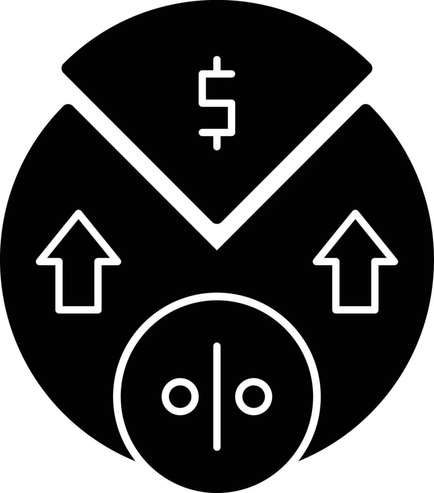 Rand-Glyphe-Symbol vektor