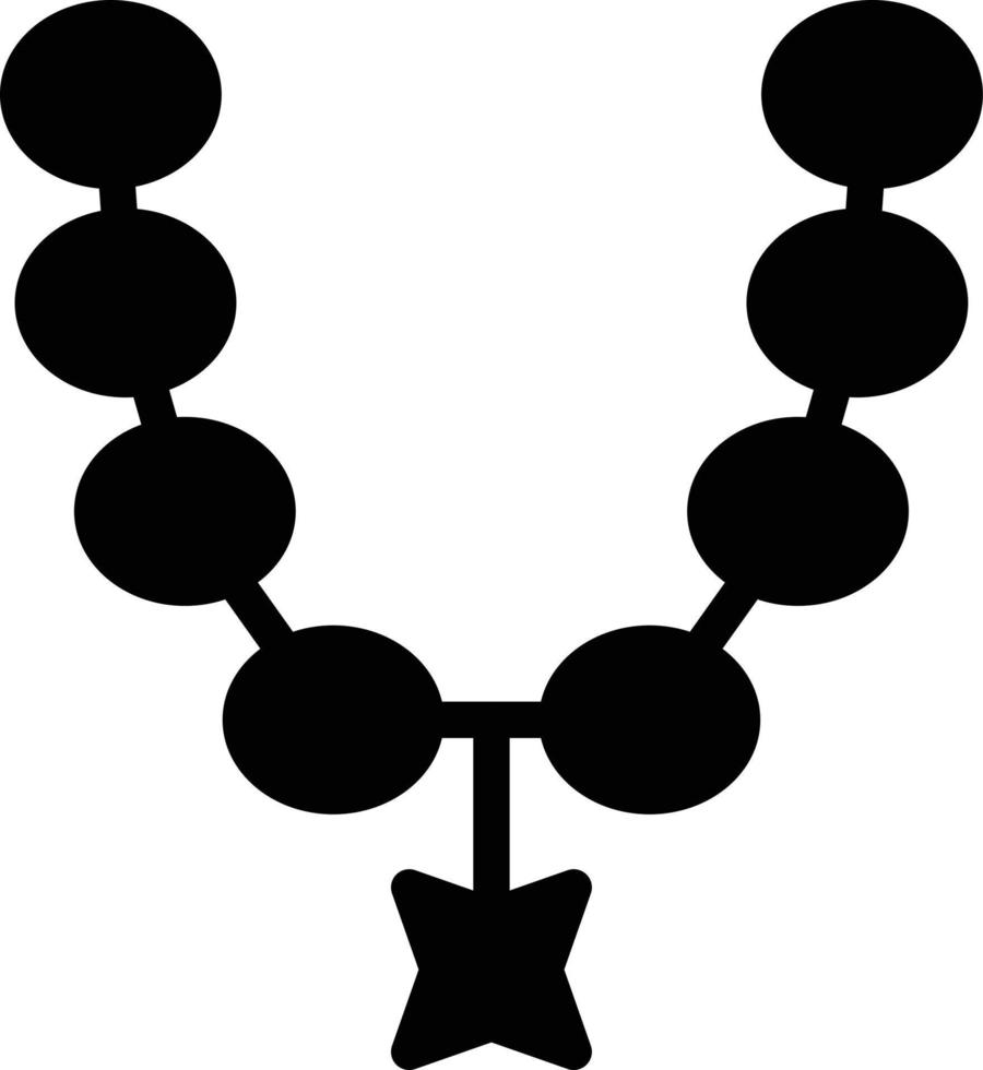 Halsketten-Glyphe-Symbol vektor