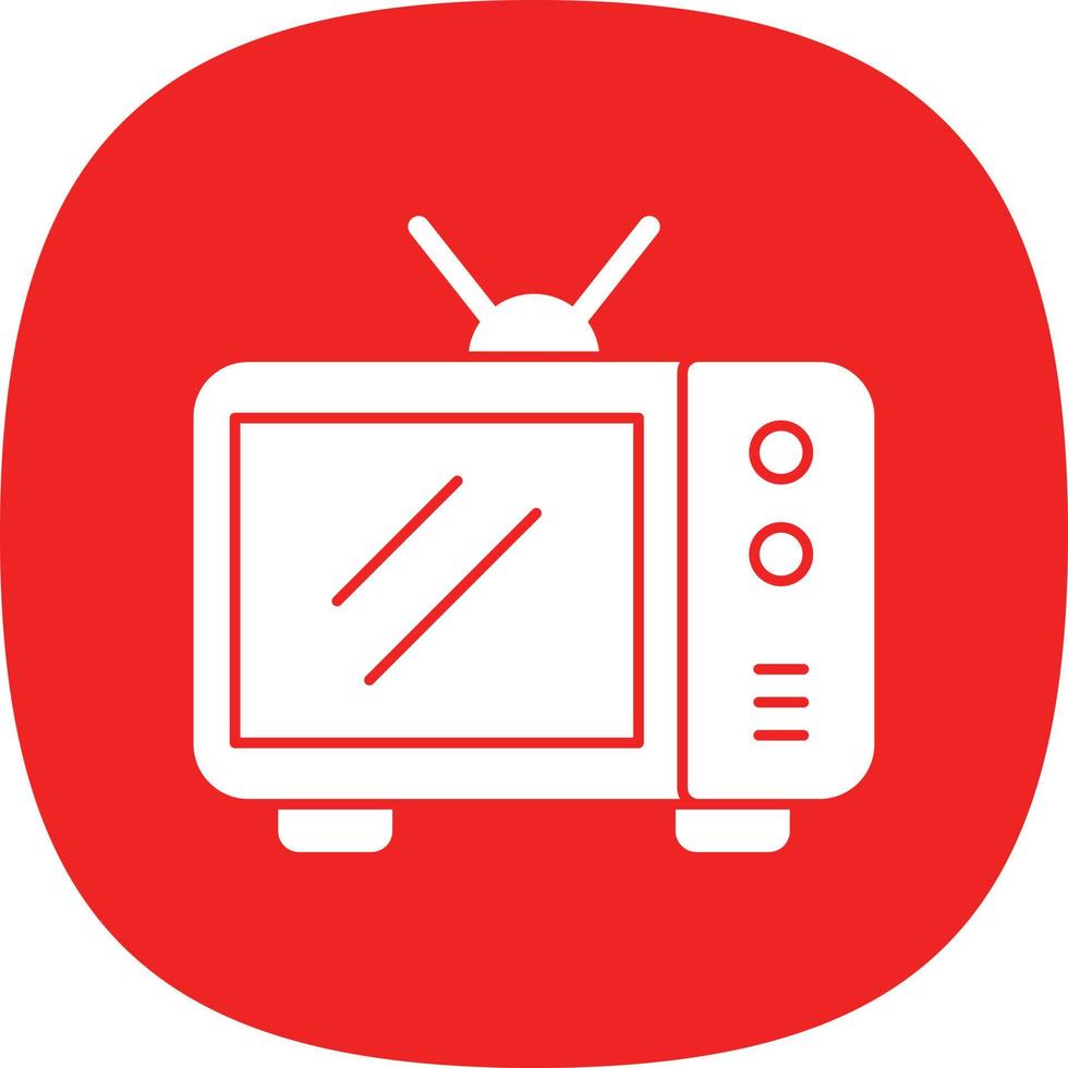 TV-Bildschirm-Vektor-Icon-Design vektor