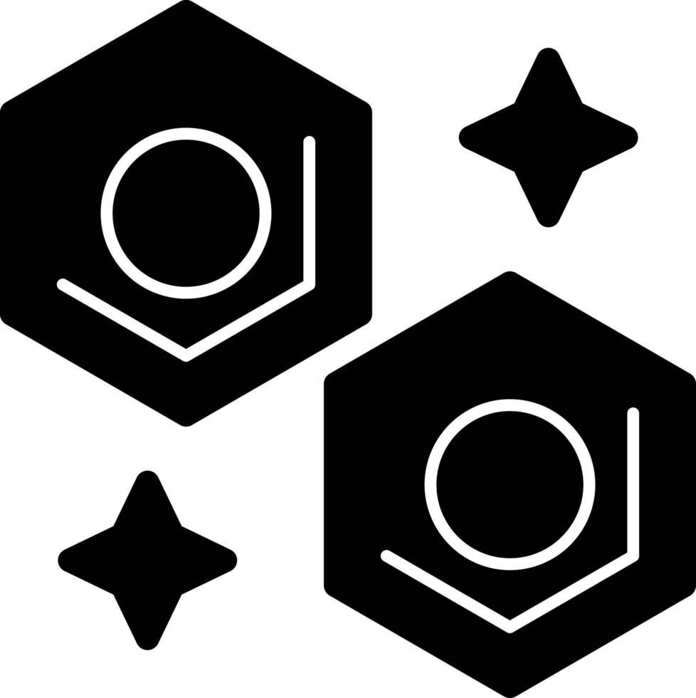Nüsse-Glyphe-Symbol vektor