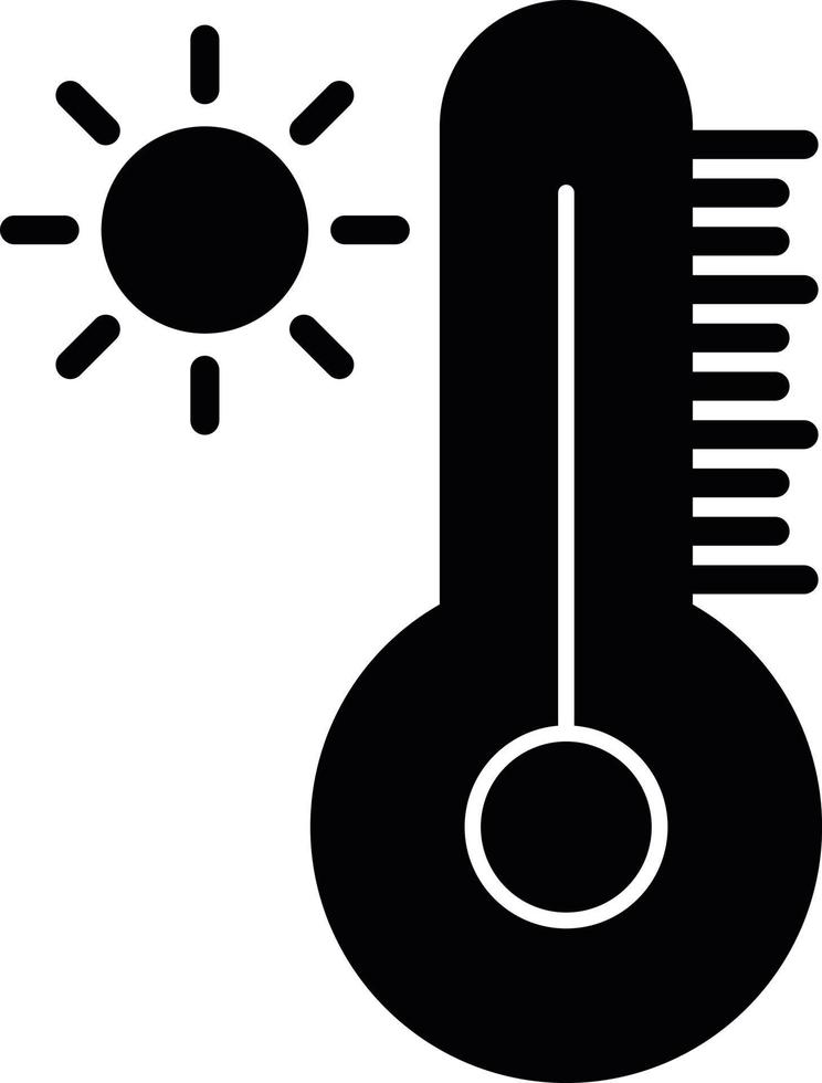 temperatur glyfikon vektor