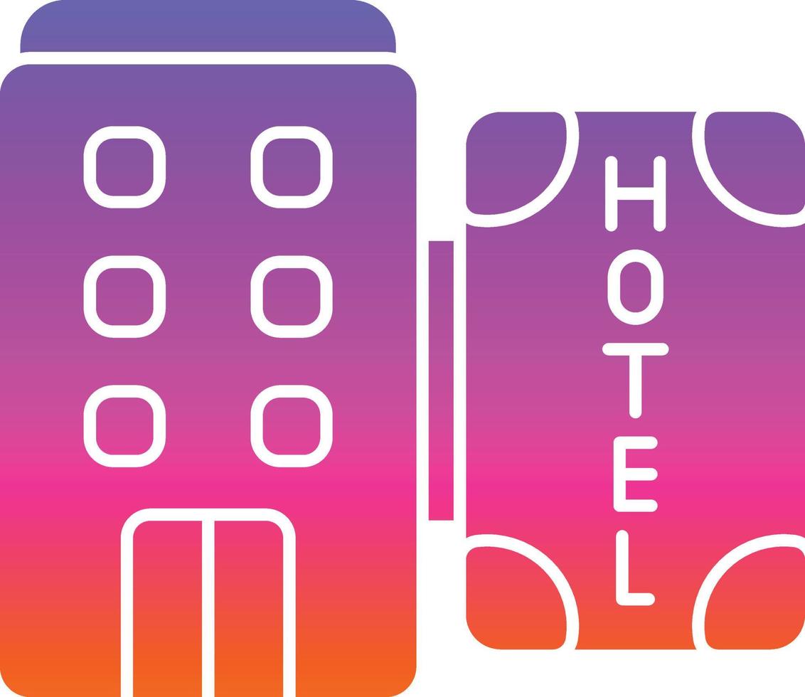 Hotel-Vektor-Icon-Design vektor