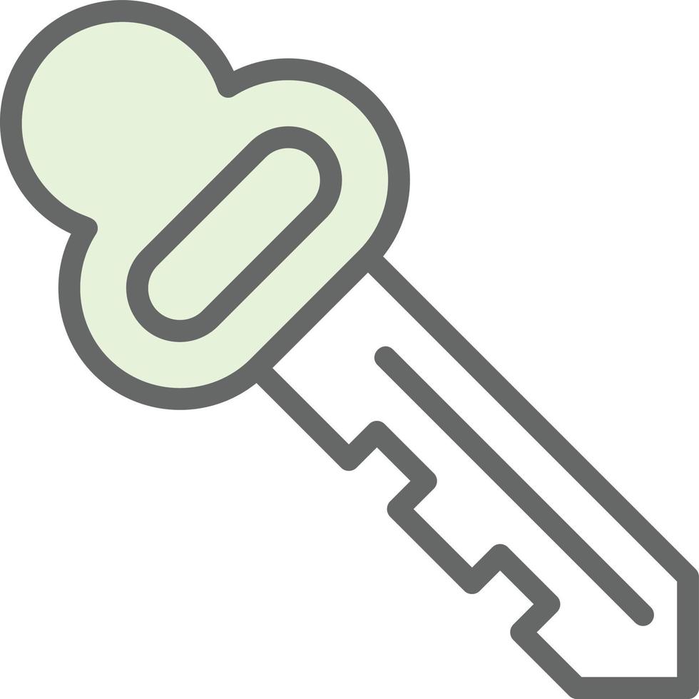 Zimmerschlüssel-Vektor-Icon-Design vektor