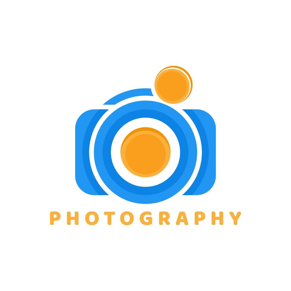 fotografi logotyp ikon design vektor