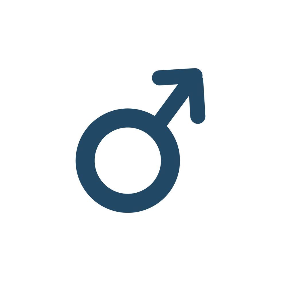 manlig symbol ikon vektor