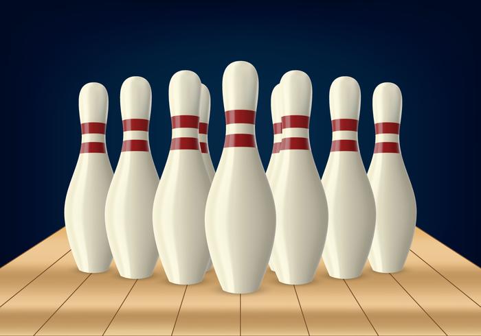 Bowling lane pin vektor