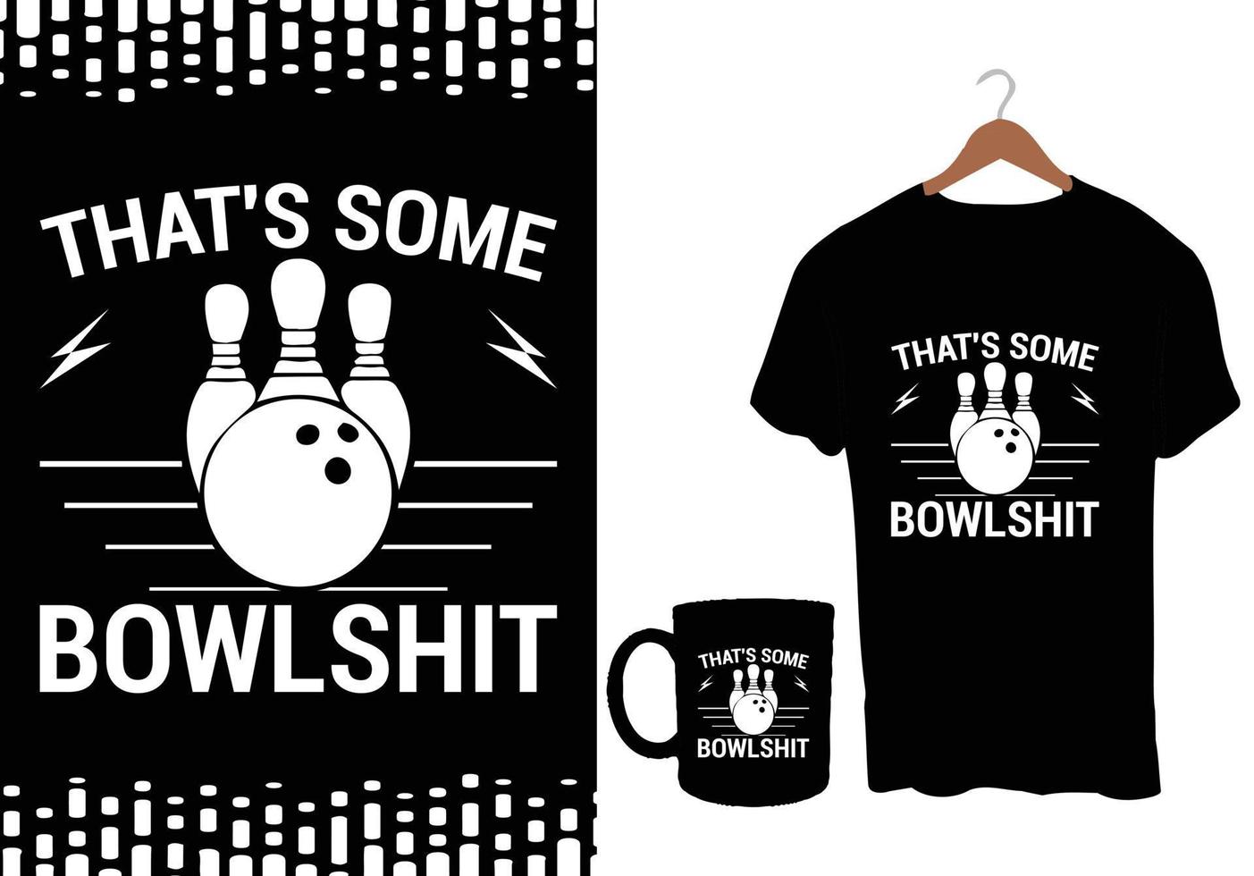 Bowling-T-Shirt-Design vektor