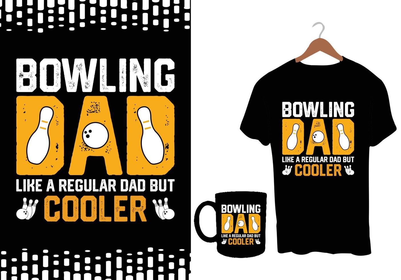 bowling t skjorta design vektor